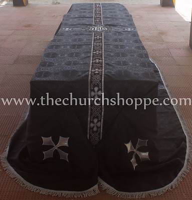 New Black Funeral Pall Size - 8'x12' Lined Catholic Requiem mass ...