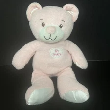 Kids Preferred Pink My Teddy Bear Plush 11" Stuffed Animal Asthma Allergy Satin