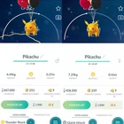 PokéMon Go Shiny Pikachu flying Black & red - trade registered- Description