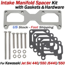 For Kawasaki Jet Ski JS 440 550 SX Intake Manifold Spacer & Gaskets 44/46mm Carb