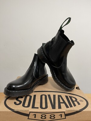 NPS SOLOVAIR Vegan Black Hi Shine Chelsea Dealer Boot! SizeUK5
