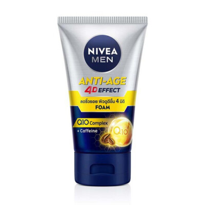 Nivea Men Anti-Age 4D Effect Q10 Vit Complex Caffeine Cleansing Foam 100g