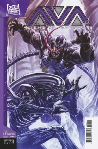 ALIENS VS. AVENGERS #1 (MARK BROOKS VARIANT)(RARE)(2024) COMIC ~ MARVEL