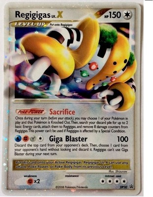 Regigigas Dp30 Lv X Lvx Ultra Rare Star Holo Foil Pokemon Card Ebay