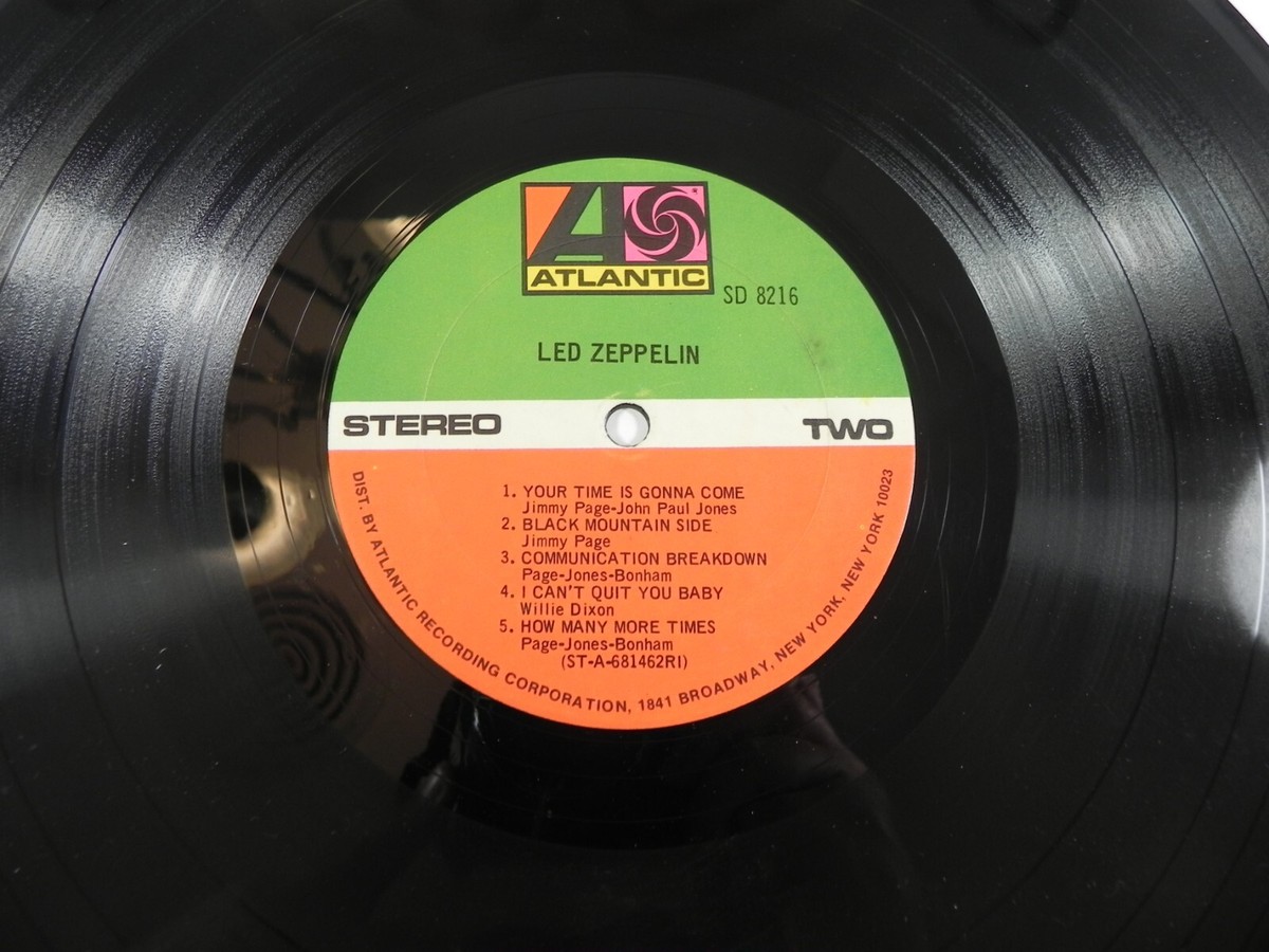 Led Zeppelin SD 8216 レコード　LP LED ZEPPELIN S/T DEBUT FIRST RECORD ALBUM LP ORIG ATLANTIC