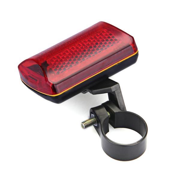 Red Bicycle Bike Rear Tail Light 5-LED Safety Flashing Mount AA Battery ...