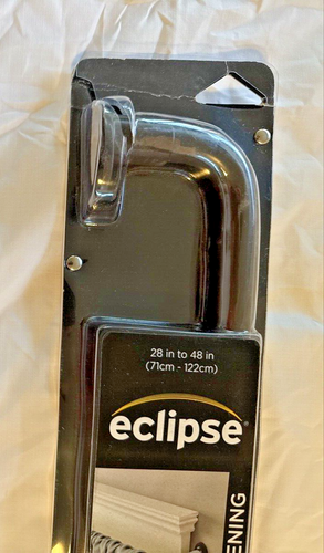 Eclipse EC Wrap Around Window Curtain Rod, 28-48", Expresso - Zdjęcie 11 z 15