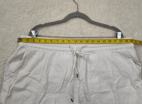Style Co Women Short Extra Large White Cotton Blend Drawstring Regular Fit Mini - Picture 6 of 18