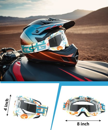 CRG Sports Motocross ATV Dirt Bike Off Road Racing Goggles T815-189 - Picture 89 of 96
