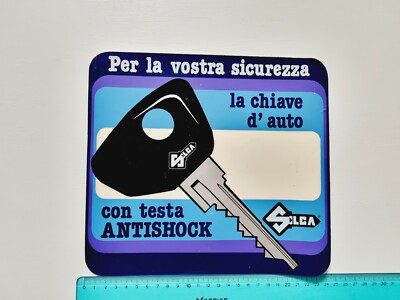 VINTAGE 80s ORIGINAL 80s ORIGINAL SILCA KEY STICKER STICKER STICKER