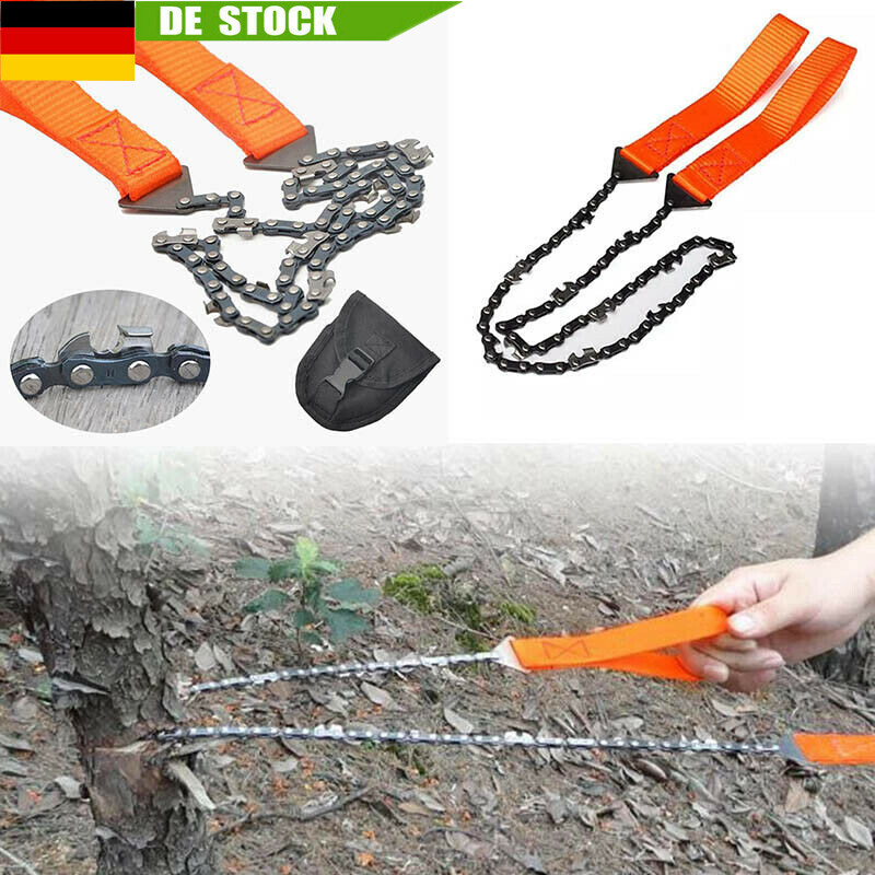 Handkettensäge Handsäge Sägeseil Seilsäge Astsäge Extrem Scharf Tasche Survival