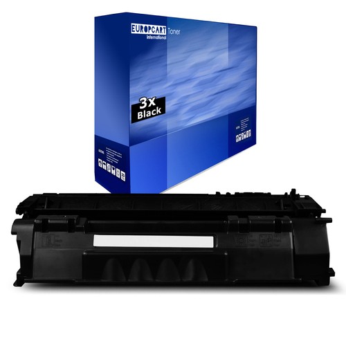 3x Europcart Toner XXL kompatibel für HP LaserJet P-2015-D P-2015-DN - Picture 1 of 2