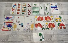 Mrs. Grossman's Stickers Lot Camping Barn Garden Trees Pool Clothes