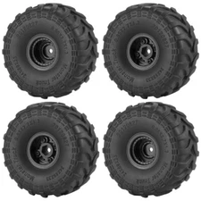 4pcs 1.0" Beadlock RC Crawler Wheel Rims For 1:24 Axial SCX24 TRX4MT FMS FCX24