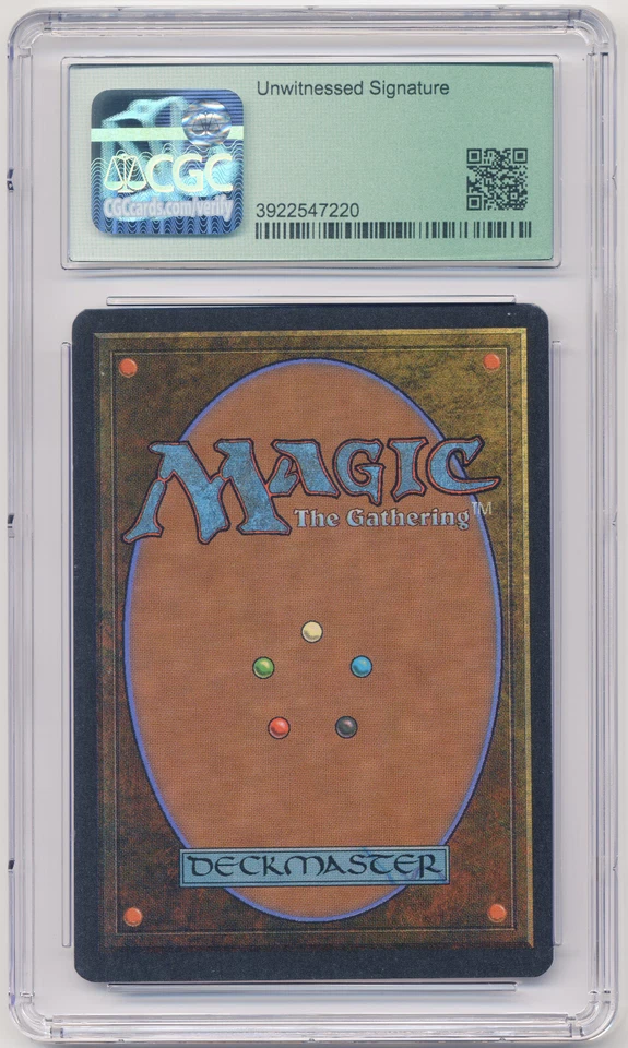 Graded Gold Signed Shimian Night Stalker CGC 9 Legends Artist Jesper Myrfors MTG - Image 2 of 2