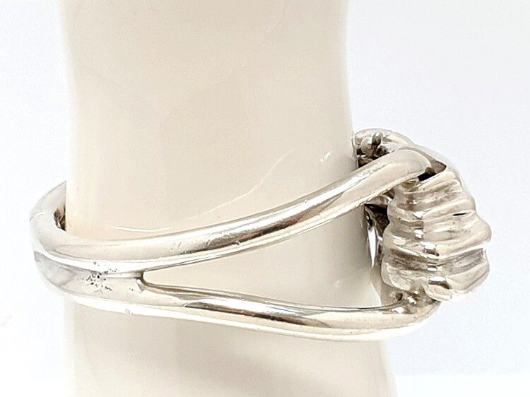 SR Wine Solid Sterling Silver 925 Hinged Bangle H… - image 6