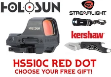 Holosun HS510C Open Reflex Multi Reticle Red Dot Sight QD Mount W/ FREE GIFT