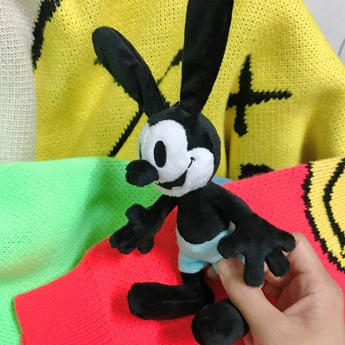 Disney Plush toy Oswald The Lucky Rabbit 15cm Gift Gift keychain keyring - Picture 5 of 5