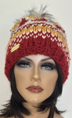 Hand Knits 2 Love Beanie Hat Cap Packers Shades Hearts Fair  display picture 2