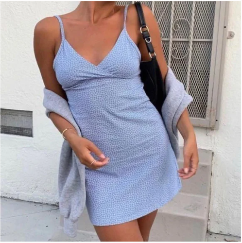 brandy melville blue amara dress