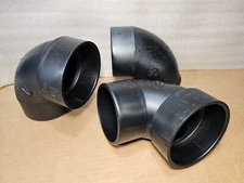 Lot 3, Mueller Industries 02883H, 4", 90 Degree, Spigot x Hub Street Elbow DWV