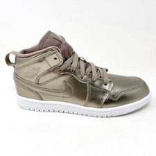 Jordan 1 Mid SE PS Sepia Stone White Noble Preschool Kids Sneakers AV5173 200