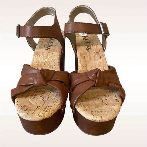 Kork Ease Dawson Platform Sandals with Chunky Heel Brown sandals NWOB size 6 - Picture 3 of 11