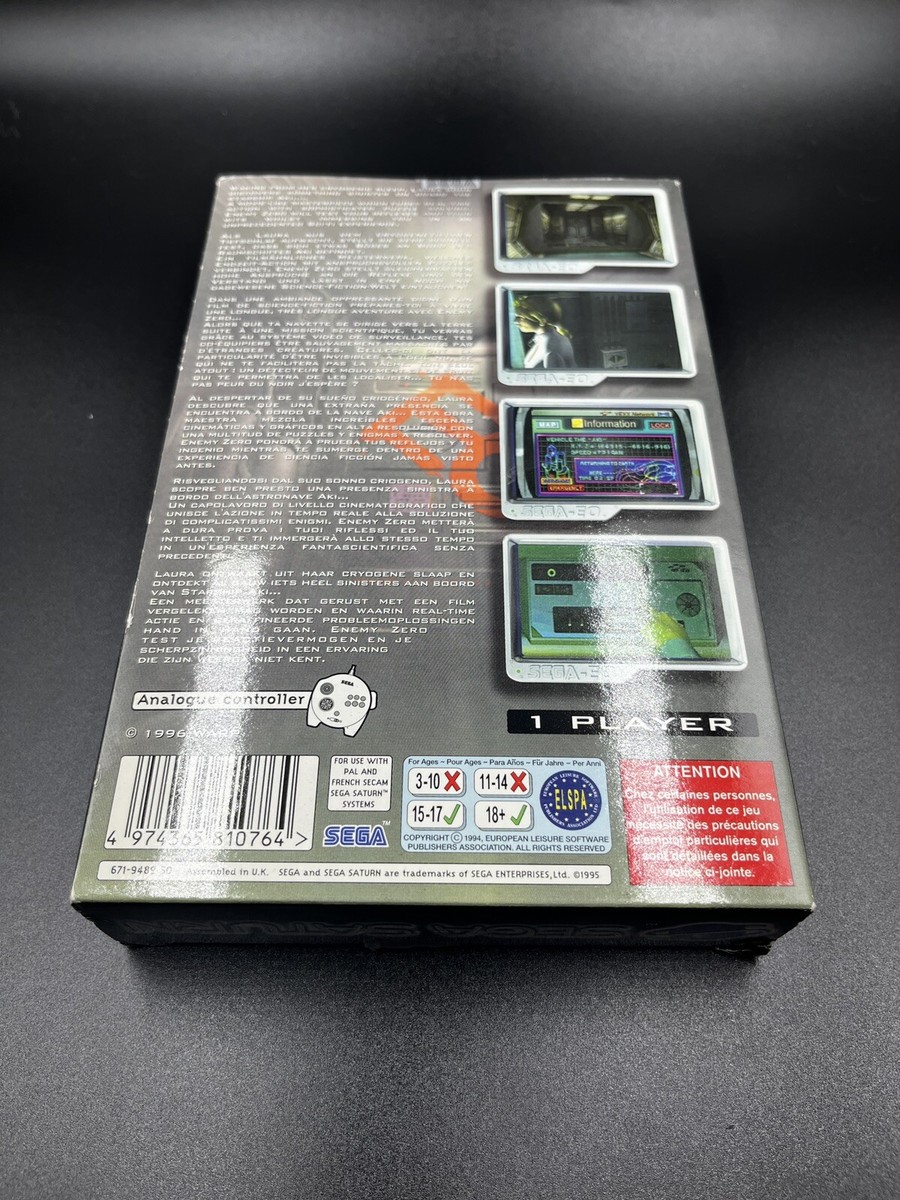 Enemy Zero (Sega Saturn) NEW SEALED PAL VERSION, EXCELLENT SHAPE