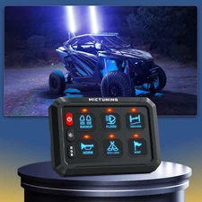 P1s RGB 6 Gang Switch Panel Set Brightness  On Off Circuit Control Box for Truck