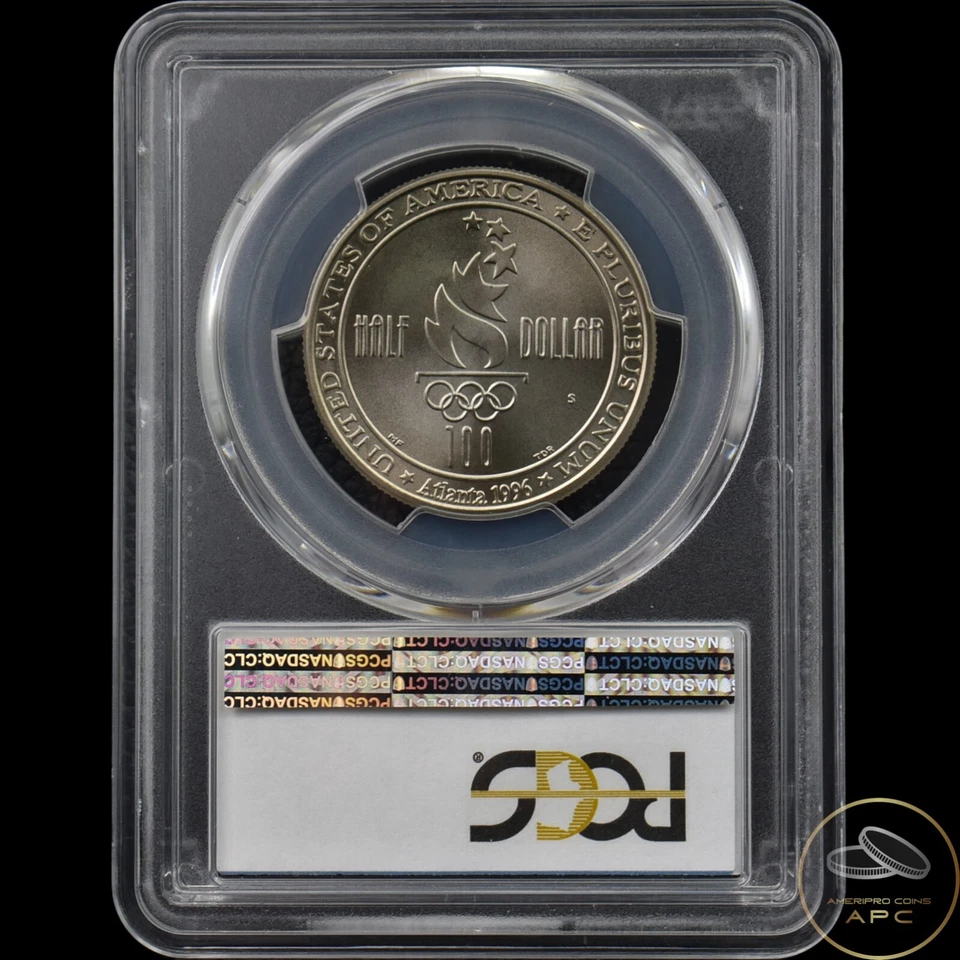 1996-S Soccer Commemorative Half Dollar PCGS MS70 - Image 2 of 2