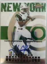2004 TOPPS FINEST ROOKIE JERRICHO COTCHERY AUTOGRAPH #/999 JETS