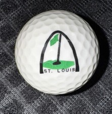 Vintage Golden Ram Saint Louis Club Course Logo Golf Ball Souvenir