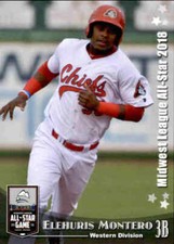2018 Midwest League All-Star Game Western Division #27 Elehuris Montero NM Card