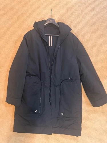 Rick Owens Drkshdw black down-filled  coat parka, M - product listing photo