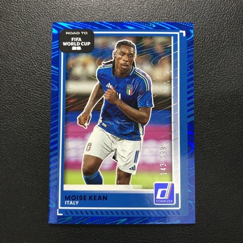 2025-26 Panini Donruss Road To FIFA World Cup Moise Kean Blue Swirl /399 Italy