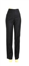 St John Knits Granite Unhemmed Stretch Wool Blend Pants Size 8 NWT 495