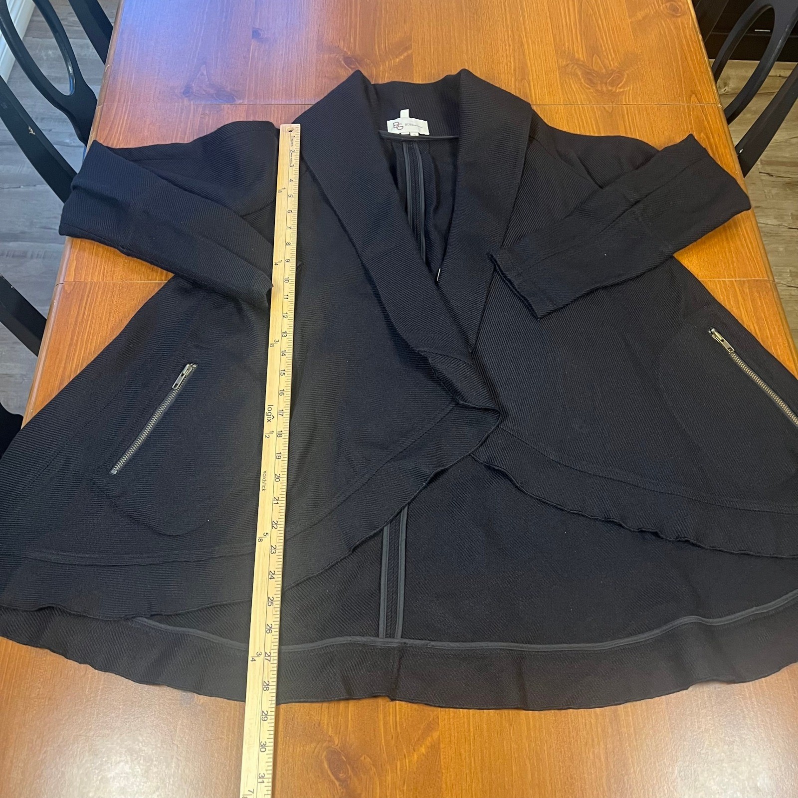 BCBGeneration Drape Front Shawl Collar Sweater Ja… - image 3