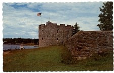 Pemaquid Beach Maine Fort William Henry tower ~ unused postcard sku115
