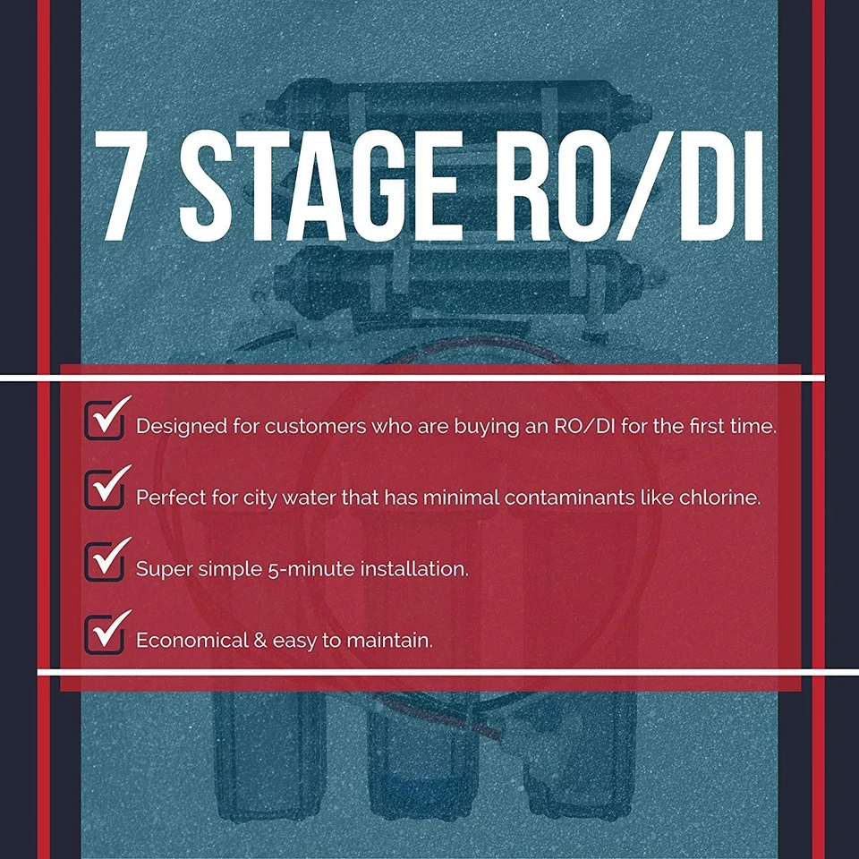 LiquaGen 7 Stage RO/DI Water Filter System – 150 GPD (3-OT-150) - Image 2 of 4