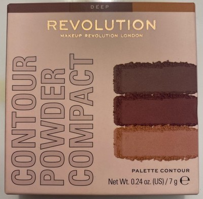 Makeup Revolution London Contour Powder Compact 0.24 oz Palette NIB - Deep