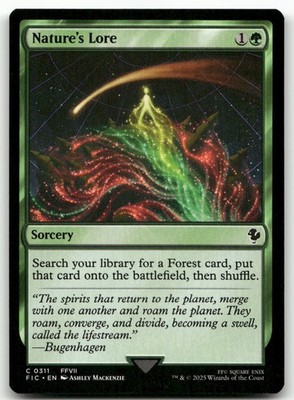Nature's Lore #311 (NM) Final Fantasy FIC Magic MTG
