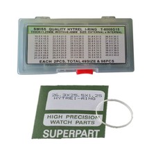 Waterproof I-Ring Gasket For 1.5mm Thick Round Watch Glass Crystal Repair F