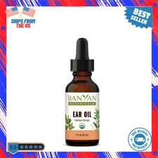 Ear Oil Organic Herbal Oil Ear Drops Ashwagandha Garlic Soothing/Comforting Ears