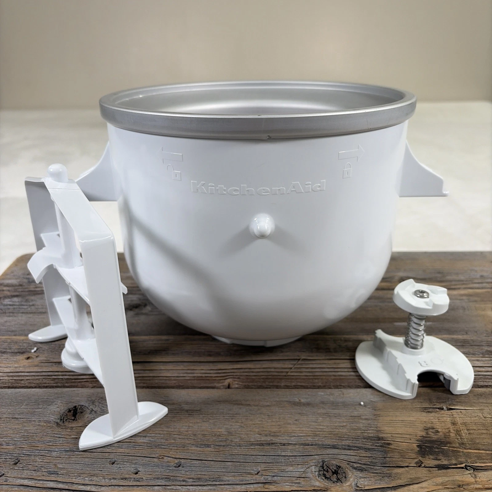 Kitchenaid Ice Cream Maker 2Qt KICAOWH Stand Mixer Attachment Bnfts Charity