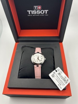 Tissot Women's Wristwatch Pink Leather Strap, 26mm dial. Brand New