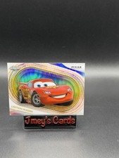 disney cards Lightning McQueen Cars Pixar Animation Topps Chrome White