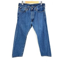 Levis 505 Regular Fit Mens Jeans 36x29 Medium Wash Blue Straight Leg 00505-4891