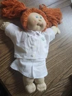 1985 Cabbage Patch 16” Girl Doll Long Red Hair Green Eyes HM#9