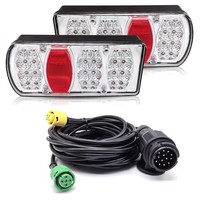 13-Poliger Led RüCkleuchten Satz FüR AnhäNger 12V 24V Set