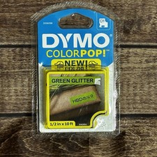 Dymo Color Pop D1 Green Glitter Label Cartridge 1/2 in x 10 ft COLORPOP 2062893